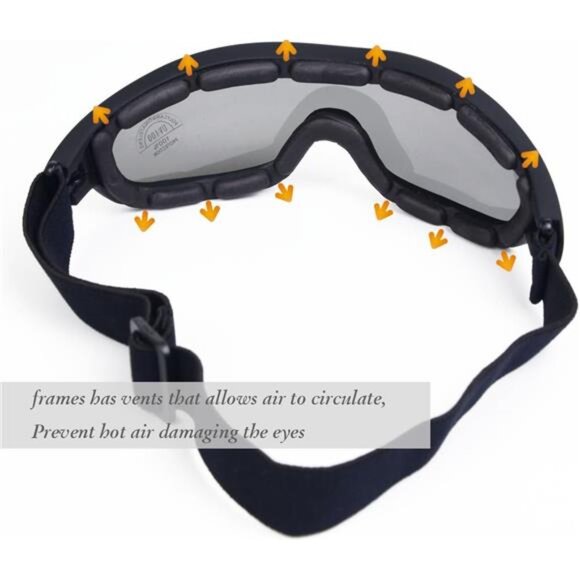 UV Protective Outdoor Glasses Motorcycle Goggles Military Sunglasses Tactical - Picture 4 of 8